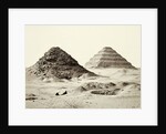 The pyramids of Saqqara Egypt, 1858 by Anonymous