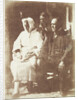 Two unidentified fisherman women and a man named Laidlaw in Newhaven, Scotland by Hill & Adamson