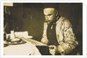 Portrait of Paul Verlaine, reading by Willem Witsen