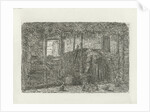 Woman in a stable by Jacob Taanman