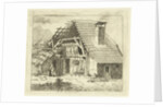 Woman doing the laundry for a farm by Anthonie van den Bos