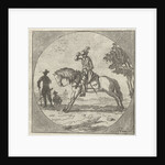 Horseman in medallion by Anthonie van den Bos