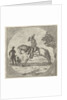 Horseman in medallion by Anthonie van den Bos