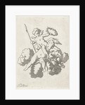 Two putti, Anthonie van den Bos by Jan Bulthuis