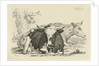 Two cows lying in front of a tree by Anthony Oberman