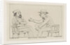 Two seated men talking by Louis Charles Hora Siccama