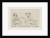 Two seated men talking by Louis Charles Hora Siccama