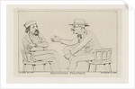Two seated men talking by Louis Charles Hora Siccama