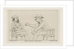Two seated men talking by Louis Charles Hora Siccama