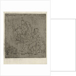 Three men around a table by Jabes Heenck