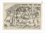 Beggars with a meal in a hut by Cornelis Massijs
