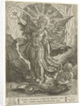 Archangel Michael trampled Satan, Samuel van Hoogstraten, A. Huberti by Anonymous