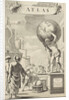 Merchants at a statue of Atlas by Reinier & Josua Ottens