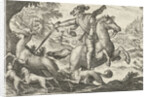 Deer Hunting, Egbert Jansz., Antonio Tempesta by Johann Theodor and Johann Israel de Bry