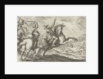 Lion Hunt, Egbert Jansz., Antonio Tempesta by Johann Theodor and Johann Israel de Bry