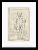 Old man with walking stick by Simon Klapmuts