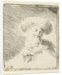 Portrait of an unknown man with fur hat by Simon Klapmuts