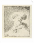 Portrait of an unknown man with fur hat by Simon Klapmuts