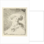 Portrait of an unknown man with fur hat by Simon Klapmuts