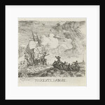 Stormy water with various boats by Hendrik Kobell