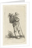 Smoking man with basket and stick by Anthonie Willem Hendrik Nolthenius de Man