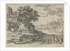 port with rowboats, figures and cattle by Lodewijk XIII