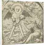 John receives the sacred writings of an angel by Gerard P. Groenning