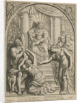 Judgment of Solomon, Hubert Quellinus by Arnoldus Montanus