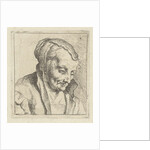 Portrait of an old woman by Peter Snijers