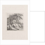 Resting peddler by J. van Strieland