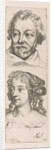 Heads of a man and woman, Augustinus Terwesten I by Anthony van Dyck