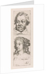 Heads of a man and woman, Augustinus Terwesten I by Anthony van Dyck
