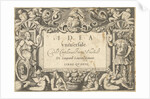Title page for Idea universale della Cancellaresche corsive et Bastarde by Martin van Buyten
