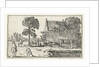 Horseman on path along a farm by Claes Jansz. Visscher II