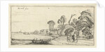 Hikers on a road at Hillegom by Esaias van de Velde