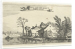 Farm with dovecote on a river by Claes Jansz. Visscher II