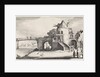 Tollhouse with wooden bridge over the river by Jan van de Velde II