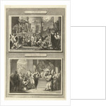 The death of Herod Agrippa and Paul beats BarJesus with blindness by Bernard Picart