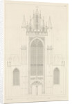 North Portal of the Highland church in Leiden by Alphonse Pierre Giraud