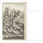 Hunter bends over a reclining woman by Gerrit van Goedesberg