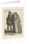 Couple dressed in the Neapolitan fashion by Johannes Covens and Cornelis Mortier