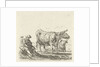 Two cows with two shepherds by Ernst Willem Jan Bagelaar
