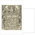 Gender Arms of Prince William III in an allegorical frame by Gerard Valck