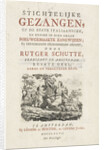 Title page for: R. Schutte, Devotional songs, Amsterdam, The Netherlands, 1777 by Johannes Covens Jr