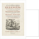 Title page for: R. Schutte, Devotional songs, Amsterdam, The Netherlands, 1777 by Johannes Covens Jr