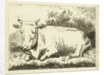 Lying cow by Johannes van Cuylenburgh