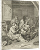 Interior with peasant family by Cornelis Pietersz. Bega
