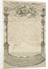 Diploma of the Masonic Lodge l'Union Royale in The Hague by Paulus Constantijn la Fargue