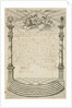 Diploma of the Masonic Lodge l'Union Royale in The Hague by Paulus Constantijn la Fargue