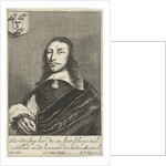 Portrait Dortse poet Cornelis van Overstege, Dordrecht by Gerrit Gerritsz van Fenaem